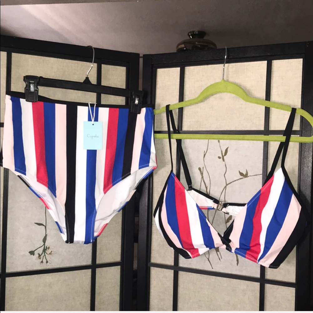 Striped bikini
